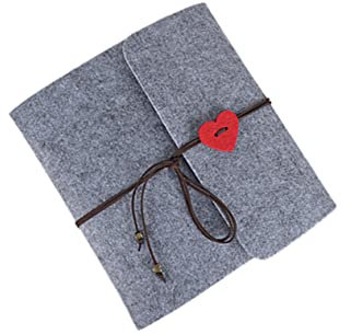 NUOBESTY Mini-notizblock Memo-notizbuch Fotoalbum Aus Filz Tagebuch Notizbücher Fotoalbum Buch Taschensteno-memo Filz Notizbuch Softcover-notizbuch Tragbares Notebook Schwarze Karte Klein