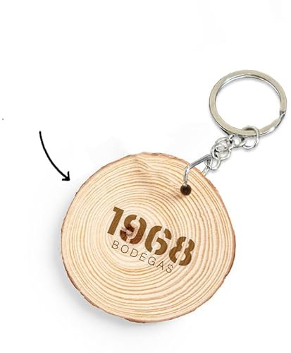 Porte clé personnalisé Mabouteille.fr® - Porte clé original en bois avec gravure laser [ Porte clef personnalisable ] (Rodin)