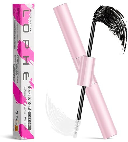 LOPHE Wimpernkleber Bond und Seal 2 in 1, Wasserfester Lash Glue Super Starker, Halt Wimpernkleber, 7 Tage Langer, 9g