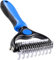Deshedding Tool - Pet Grooming Tool Dog Brush - Double Sided Dematting Comb - Undercoat Rake Deshedding Tool, Cat Matted Fur Remover For Long Haired Cat Dog Horse Tangles Removing