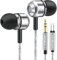 In Ear Kopfhörer mit Kabel, Geräuschunterdrückung Kopfhörer Boosted Bass und HiFi-Klang, 3.5mm In-Ear Ohrhörer Kompatibel für Samsung Galaxy, iPhone, Smartphone, MP3 Players usw