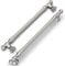 Amerdeco 6 Pièces Poignées de Meuble Nickel Brossé,160mm, en Alliage de Zinc, pour Cuisine, Armoires, Tiroirs et Placards UK0017