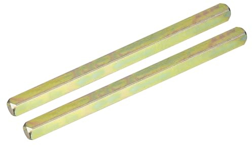 sourcing map 2 x Türknauf-Spindel, Ersatz-Türgriff-Spindelstange, 130 mm lange Türspindel, Ersatz-Türgriff-Teile, goldfarben