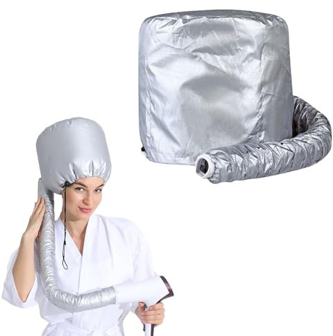 ZALHIN Casque de séchage pour sèche-Cheveux, Bonnet de Sèche Cheveux Style Casque Sèche, pour Coiffure, Soin en Profondeur et séchage des Cheveux, Noir