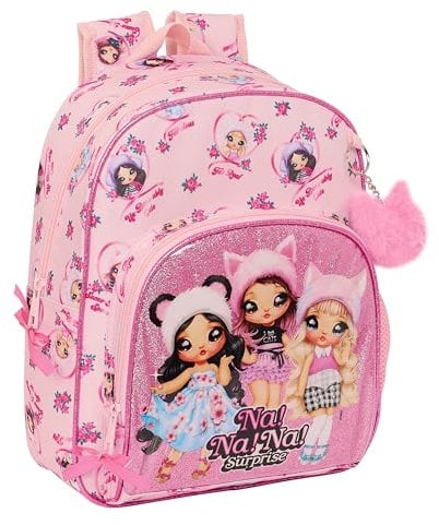 Safta NANANA FABULOUS - Mochila Infantil, Ideal para Niños de Diferentes Edades, Cómoda y Versátil, Calidad y Resistencia, 28x10x34 cm, Color Rosa