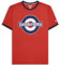 Lambretta Mens Logo Ringer Short Sleeve T-Shirt - Red - XL