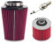 AHL Luftfilter & Ölfilter & Zündkerzen Kompatibel mit Yamaha YFM700R Raptor 700 R 2010-2018/YFM700R Raptor 700 Special Edition 2006-2018
