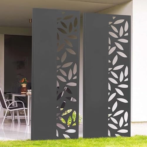 IDMarket - Panneau décoratif Universel 150 x 50 cm Medellin Gris Semi ajouré sur Le côté