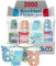 GM 2000 Bicchieri d' Acqua in Carta con Grafiche Maioliche, 180 ml, Biodegradabili e Biocompostabili, Usa e Getta, 4 Colorazioni, Ideale per Casa, Ufficio, Asporto Bevande Calde e Fredde