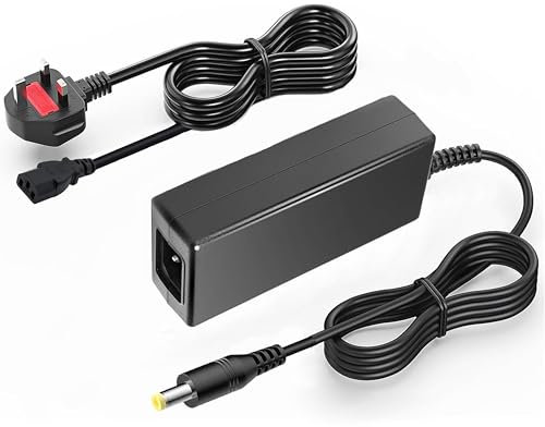 Xzrucst AC/DC Adapter Compatible with HP OfficeJet 7310 7400 7410 All-In-One Inkjet AIO PC Printer UK Power Supply Cord Cable Charger Input: 100-240 VAC 50/60Hz Worldwide Voltage Use Mains PSU