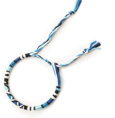 Générique Bracelet Enfant Brésilien en Coton Tressé | Bracelet à Voeux d'Amitié | Artisanal, Porte-Bonheur, Ajustable | Style Bohème pour Yoga, Plage, Festival, Voyage et Spiritualité (BVE-01)