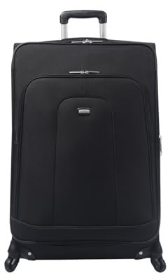 TOTTO - Maleta de Viaje Tela, Modelo Andromeda 2.0, Maleta Grande,49 x 77 x 33 cm, Capacidad 108.29L, Ruedas 360º, Manija Telescópica, Correa de Compresión Interna, Argollas para Candado, Color Negro