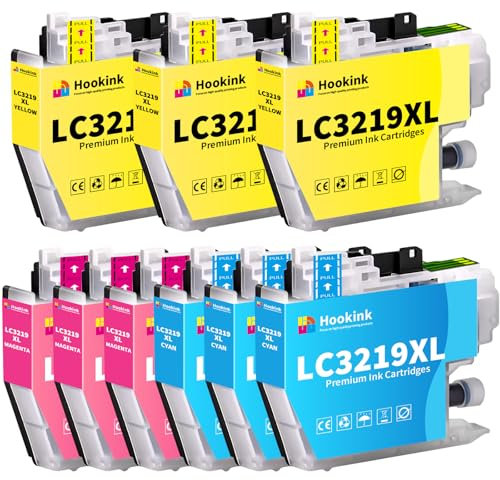 Hookink LC3219XL Farbe Druckerpatronen Kompatibel für Brother LC3219XL LC3217 LC 3219XL Patronen für MFC-J5330DW MFC-J5730DW MFC-J5335DW MFC-J6930DW MFC-J6530DW MFC-J5930DW MFC-J6935DW