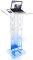 Rednerpult Acryl, Klar Acryl Kanzel Konferenzständer Transparentes Acryl-Lucite-Podium mit Blauem LED-Licht, Stehpult 43.31 Tragbar Präsentationspodien für Klassenzimmer Hochzeit Büro Schulen