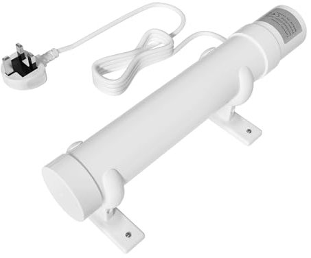 BrightArk Tubular Heater 1FT with Thermostat, Tube Heater 60W Tubular Wardrobe Heater AC220-240V for Greenhouse Shed Airing Cupboard (Mounting Brackets Included)