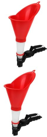 SOLUSTRE 2st Öleinfülltrichter Fahrzeugtrichter Gastrichter Übertragungstrichter Getriebeöltrichter Kühlmitteltrichter Auto Trichter Getriebeablauftrichter Kfz-trichter Plastik Rot