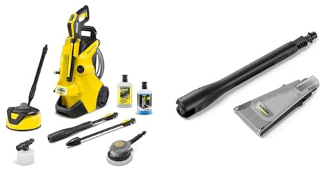Bundle of Kärcher K 4 Power Control Flex Car & Home Pressure Washer, Pressure: max. 130 bar, Flow Rate: 420 l/h, Area: 30 m²/h, incl. Home Kit & Car Kit + Kärcher Pressure Washer eco!Booster Jet 130