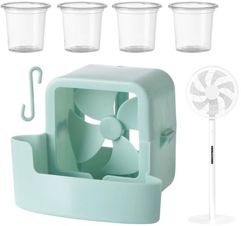 Generisch Ventilator Befeuchter Aufsatz,Outdoor Ventilatoren Mit Sprühnebel-Funktion - Zubehör Aufhängbare Kühlbox Für Garten Balkon Dachterrasse Festival- Und Eventbereich