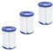 Elemento Filtrante For Piscina, Compatibile Con BESTWAY, N. 58094, 58386, 58383, Pompa Filtro 104x52x134(3Pcs)