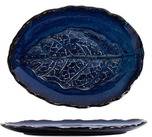 HPTHLY Piatti da Antipasto Creativi Giapponesi retrò in Ceramica per La Casa, per L'Hotel, per Insalata, per Zuppa, per Sushi, Piatti Economici,B-One Size