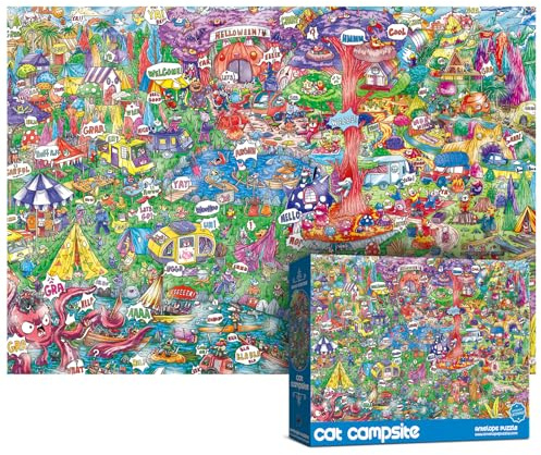 Antelope - 1000 Piece Puzzle for Adults, Cat Campsite Jigsaw Puzzles 1000 Pieces, High Resolution, Matte Finish, Smooth Edging, No Dust Creative Artistic Puzzle