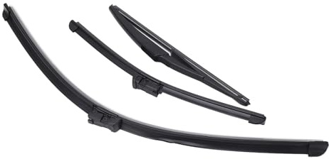Dpofirs Upgraded Performance Replacement Wiper Blades Set for FIAT 500 500C 500L, for a Clear View in Adverse Weather Conditions, 3-Piece Set for 2009-2023 Models