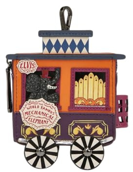 Vendula London Porte-monnaie avec fermeture éclair Skelecat's Travelling Ghost Circus Train Carriage