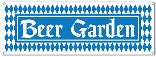 Beistle Beer Garden Sign Banner Party Accessory (1 count) (1/Pkg)