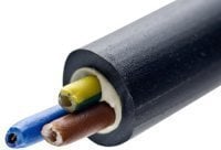 NYY-J HITUF 1.5mm 3 CORE OUTDOOR CABLE 50 MTRS BLACK hi-tuf
