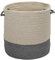 Sunbrella Coastal Basket Basket, Polypropylene, Granite, 15x15x16