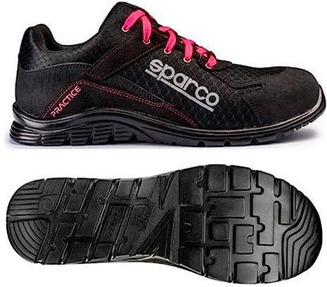 Sparco - Practice Jody ESD S1PL SR FO - Scarpe antinfortunistiche Uomo Donna - Scarpe da lavoro antiscivolo e resistenti - Calzature di sicurezza adatte ad ogni condizione di lavoro - EU 36