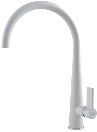 Elleci Athena Miscelatore Monocomando con Canna Girevole, Bianco Titano 68