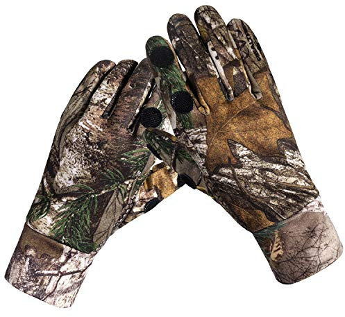 Camouflage-Jagdhandschuhe, volle Finger/fingerlose Handschuhe, Pro Anti-Rutsch, Camo-Handschuh Bogenschießen, Zubehör für die Jagd im Freien (M) (L)