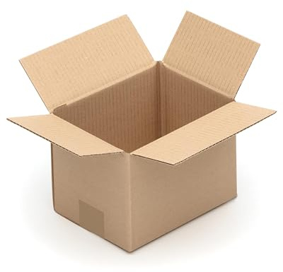 KK Verpackungen Versandkartons 200 x 150 x 150 mm Braun 1-wellig (Außenmaß 205 x 155 x 155 mm) | 50 Stück, Faltkartons Kartons für Versand als DHL Päckchen M Hermes Päckchen DPD GLS Paketklasse XS