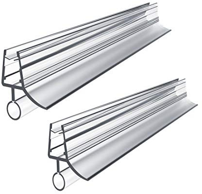 2x1000mm Duschtürdichtung Ersatzdichtung für 7mm 8mm Wasserabweiser Schimmelbeständig Bad Dusche