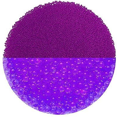 trendfinding 100 g wasserspeicherndes Deko Granulat Lila, Korngröße 1.5-2 mm, Dekoration für Blumen und Pflanzen, 10 Liter sehr ergiebig, vielseitig einsetzbar