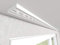 Market-Alley Vorhangschiene Aluminium Weiß Gardinenschiene ; 2-/ 3-/ 4-läufig ; 120cm-600cm. Für Kräuselband Gardinen oder Schiebevorhang (3-läufig ; 600cm ; mit Ösengleiter)