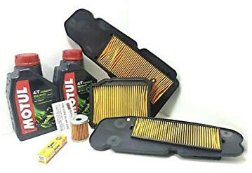 TAGLIANDO OLIO 10 w 40 FILTRI ARIA OLIO CANDELA X MAX 400