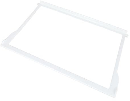 sparefixd Crisper Cover Glass Shelf & White Trim for Zanussi Fridge Freezer