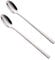 2 x Long Handled Teaspoons Spoons Latte Coffee18/10 Polished Stainless Steel Set of Tea Spoon Cutlery for Ice Cream Sundae Handle