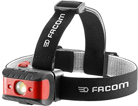 FACOM Lampe Frontale à Capteur de Mouvement - Led 200 Lumens - Bandeau Elastique Ajustable - 779.FRT3PB