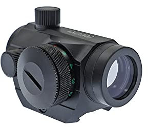X-Bow FMA RD22 - Red Dot Visier für 22mm Schiene Leuchtpunktvisier Rotpunktvisier mit Tactical Absehen 5-stufig Rot Grün für Jagd Softair Pistole und Armbrust