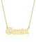 South Coast Jewellery Gemini Zodiac Horoscope Birth Star Sign Necklace Silver Stainless Steel