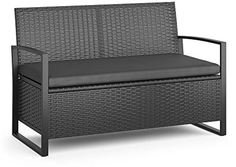 ok-living Kissenbox, Schwarz, 117 x 76 cm