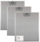 KIT 3 pcs. FILTRI ALLUMINIO per CAPPE FABER mm.253 x 300 x 8 [Classe di efficienza energetica A+++]
