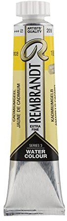 Rembrandt Watercolour - Cadmium Yellow 209-20 ml Tube - Professional Artist Quality - Highest Lightfastness - Pure Gum Arabic - Made in Netherlands