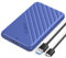 ORICO 2.5 inch External Hard Drive Enclosure USB 3.0 to SATA III for 7mm and 9.5mm SATA HDD SSD Tool Free [UASP Supported] Blue (25PW1-U3)