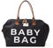 Fume London Baby Bag & Wickeltasche - Stilvolle, Multifunktionale Kliniktasche für Mama | Große, Wasserdichte Diaper Bag für Travel und Mutterschaft (Schwarz)