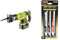 RYOBI - Scie Sabre 18V ONE+ - Course de Lame 22mm - Capacité Coupe 18cm - Patin Ajustable, Poignée Gripzone, Anti-Vibration - Changement de Lame sans Outil & Blister 3 lames spéciales scie sabre