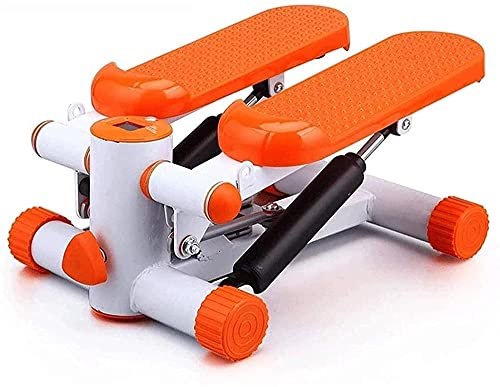 Samnuerly Mini Stepper Fitness Ellipsentrainer Crosstrainer Übung Air Stepper Einstellbares Trainingsgerät Orange Haushaltsgeräte